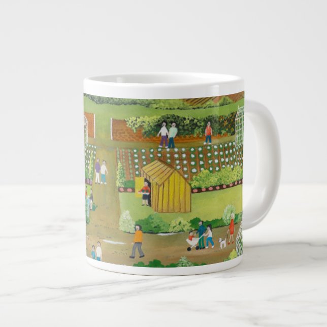 Allotments Large Coffee Mug (Front Right)