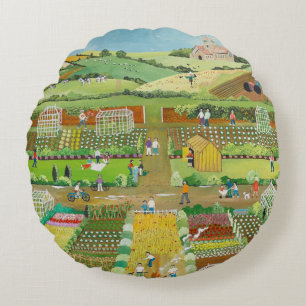 Allotments Round Cushion