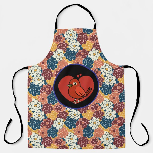 allover flower design apron (Front)