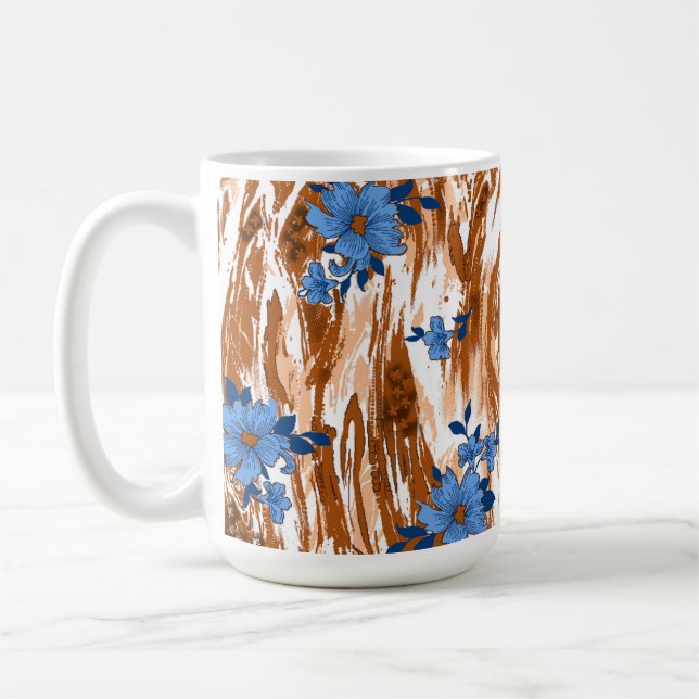 allover flowers coffee mug (Left)