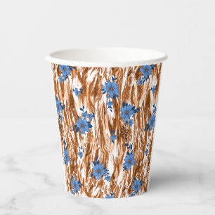 allover flowers paper cups