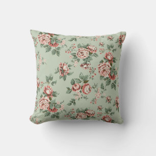 Allover multi motif flowers ornament Seamless patt Cushion