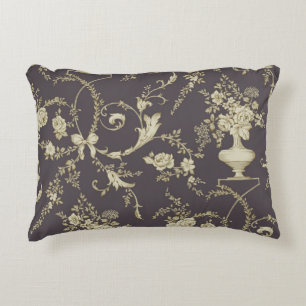 Allover multi motif flowers ornament Seamless patt Decorative Cushion