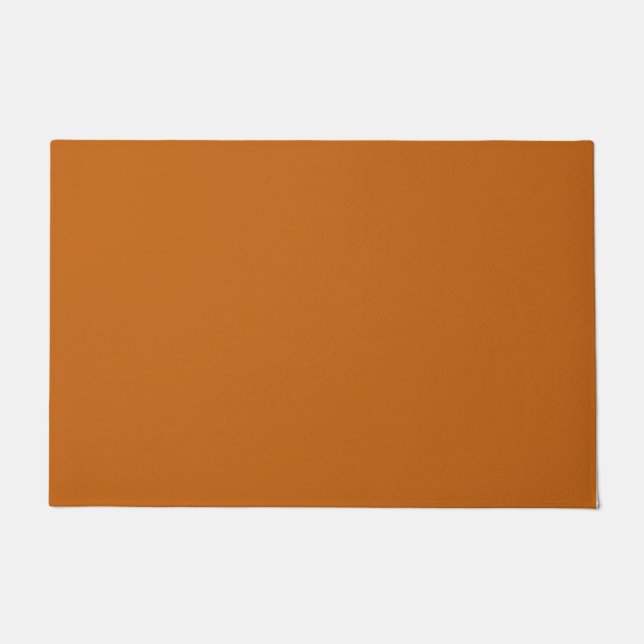 Alloy orange (solid colour) doormat (Front)