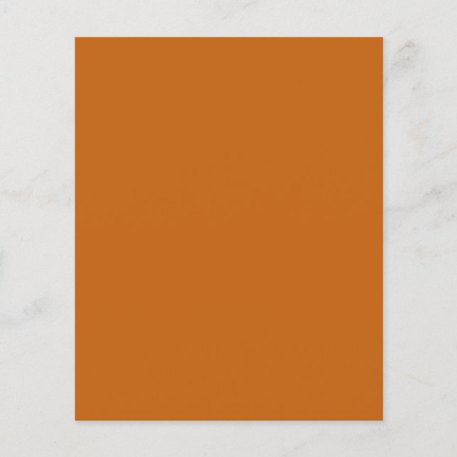 Alloy orange (solid colour) flyer (Front)