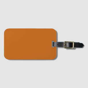 Alloy orange (solid colour) luggage tag