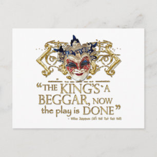 All's Well That Ends Well Quote (Gold Version) Postcard