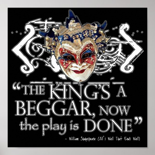 Alls Well That Ends Well Quote Poster (Front)