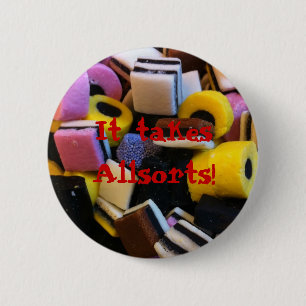 ALLSORTS 6 CM ROUND BADGE