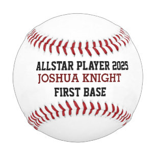 ALLSTAR Baseball Personalised Baseball Game Ball