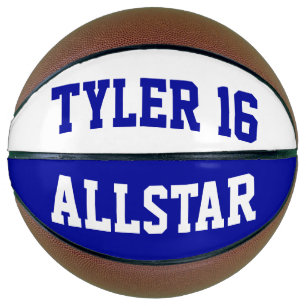 Allstar Dark Blue and White Basketball