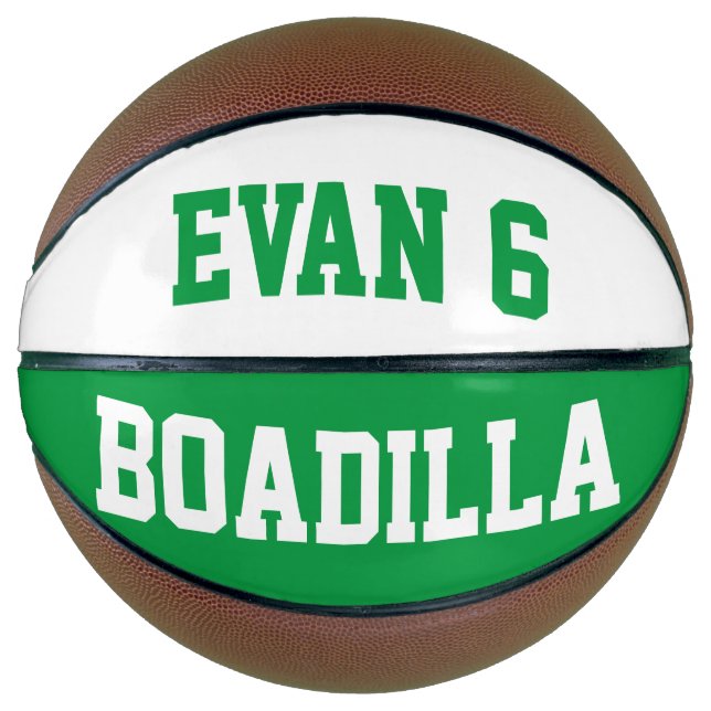 Allstar Green White Basketball (Front)