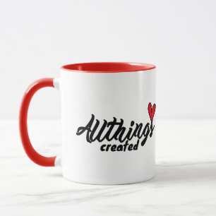Allthings Created With Heart Mug