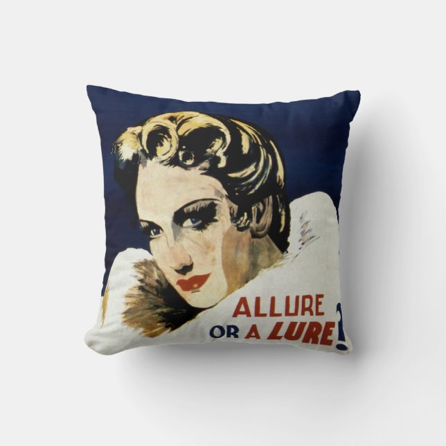 Allure or a Lure? Cushion (Front)