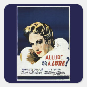 Allure or a Lure? Square Sticker
