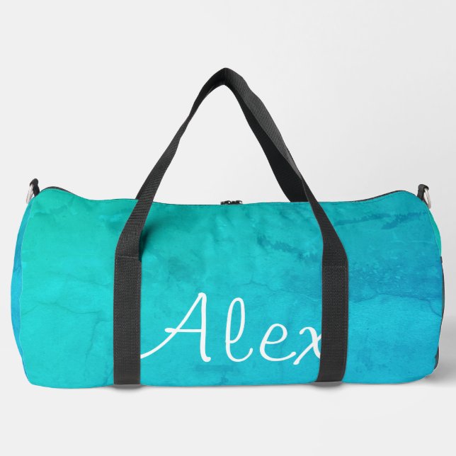 Alluring Aqua Duffle Bag (Front)