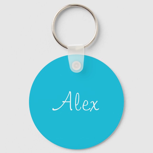 Alluring Aqua Key Ring (Front)