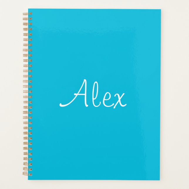 Alluring Aqua Planner (Front)
