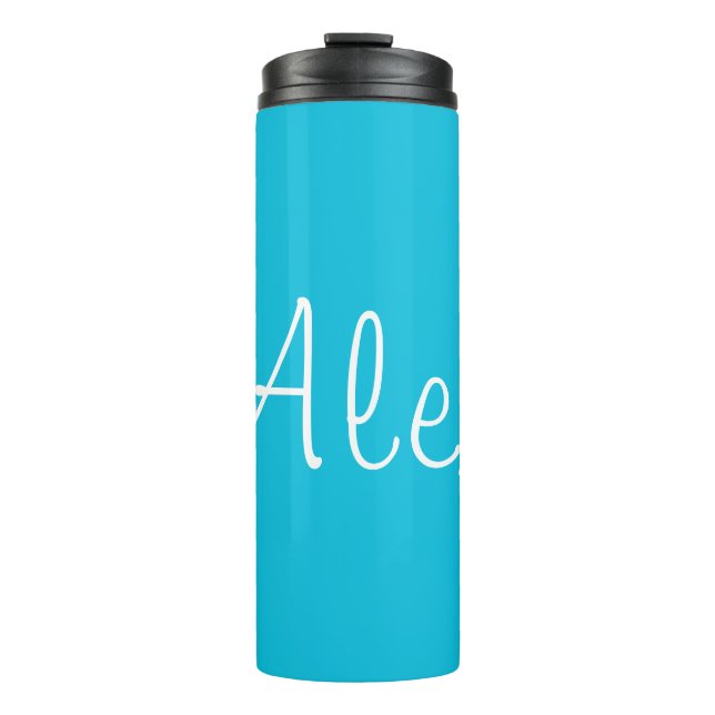 Alluring Aqua Thermal Tumbler (Front)