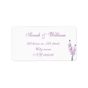 alluring chic elegnat delphinium return adress label