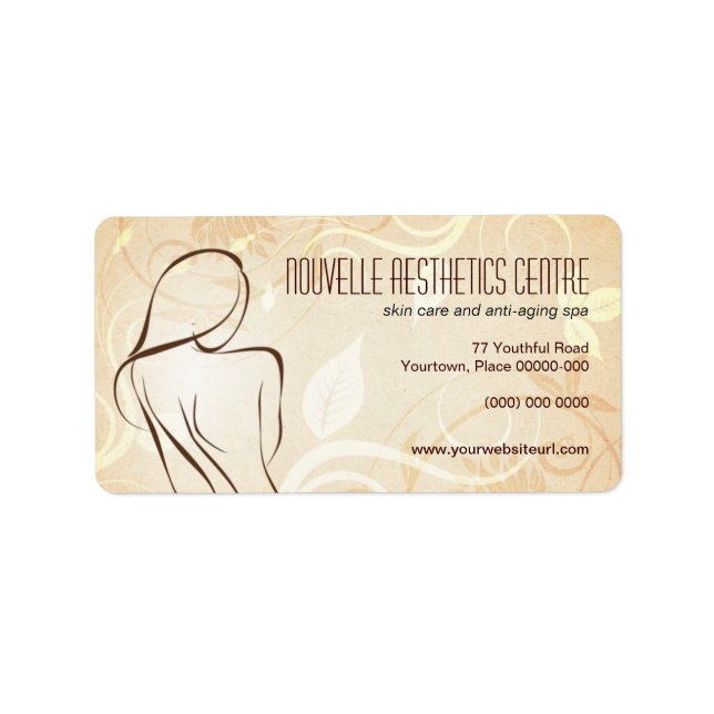 Alluring Curves Spa Address Label (Front)