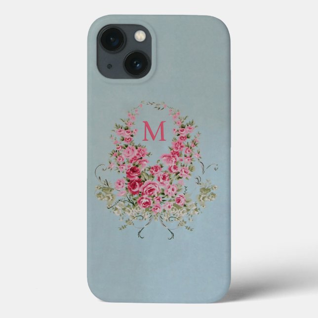 Alluring Flowers MONOGRAM (Brand Options) - Case-Mate iPhone Case (Back)