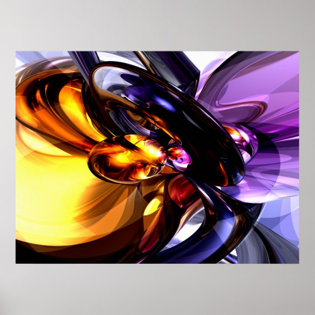 Alluring Grace Abstract Poster (Front)