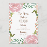 Alluring Rose Vintage Dusty Pink Floral Dinner