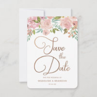 Alluring Rose Vintage Dusty Pink Floral Watercolor