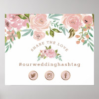 Alluring Rose Vintage Social Media Wedding Share