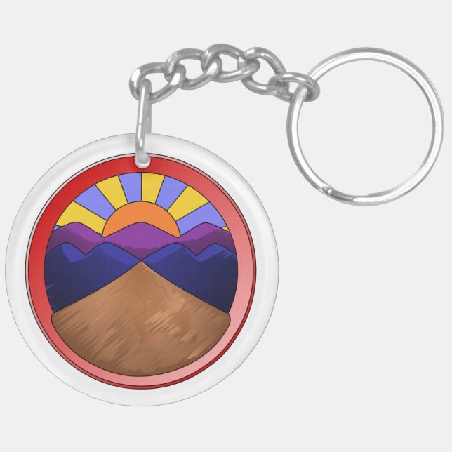 Alluvial Fan Logo Key Ring (Back Left)
