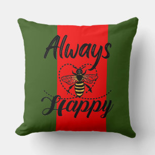 allways bee happy  cushion