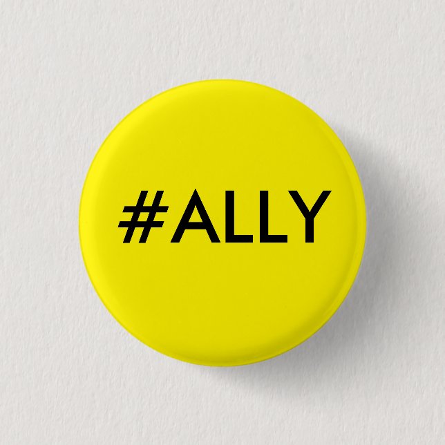 #ALLY 3 CM ROUND BADGE (Front)