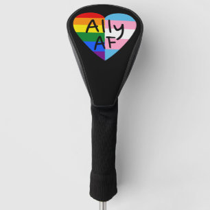 Ally AF III - LGBTQ Flag Gay Trans Queer Pride Golf Head Cover