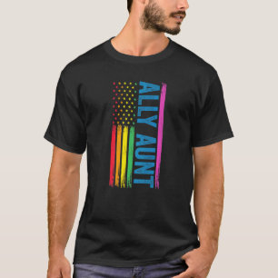 Ally Aunt Ally Lgbtq   T-Shirt