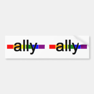 ally bumper sticker