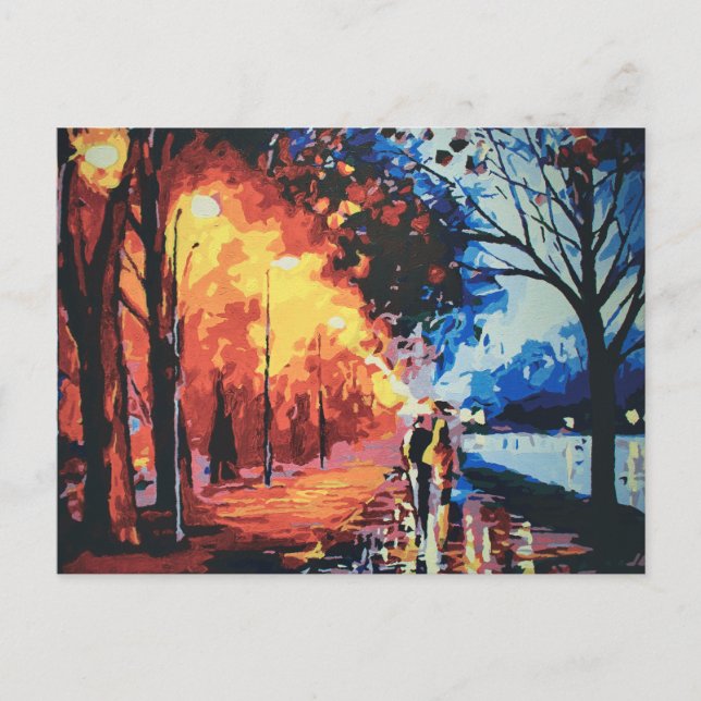 Ally by the Lake Painting Postcard by Freyja | Art (Front)