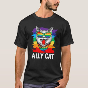 Ally Cat Cool Kitten Purride Pride Month For Lgbtq T-Shirt
