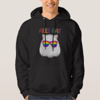 Ally Cat LGBT Gay Rainbow Pride Flag  Cat  3