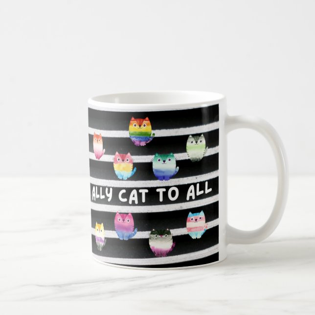Ally Cat To All Coffee Mug (Right)