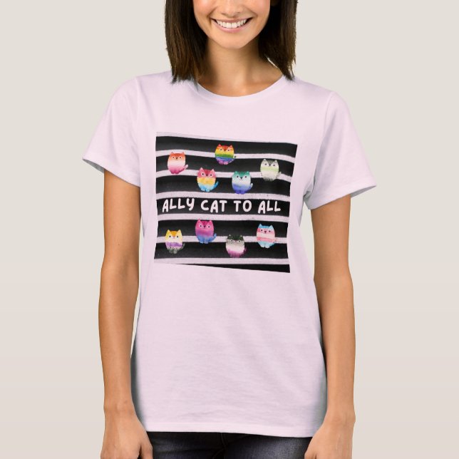 Ally Cat To All T-Shirt (Front)