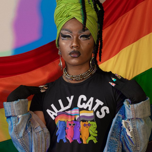 Ally Cats LGBT Equality Support T-Shirt (Creator Uploaded)