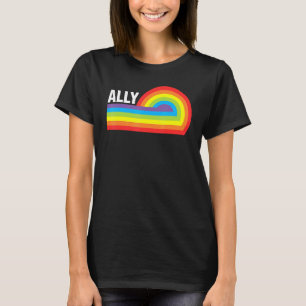 Ally Color Rainbow LGBTQ Community Gay Pride Gende T-Shirt