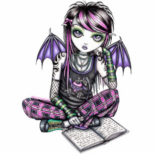 Ally Cute Emo Fairy Art Photo Sculpture