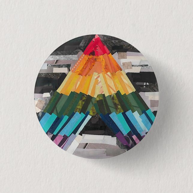 Ally Flag 3 Cm Round Badge (Front)