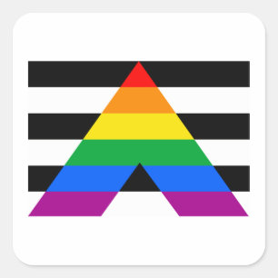 ALLY FLAG ORIGINAL SQUARE STICKER