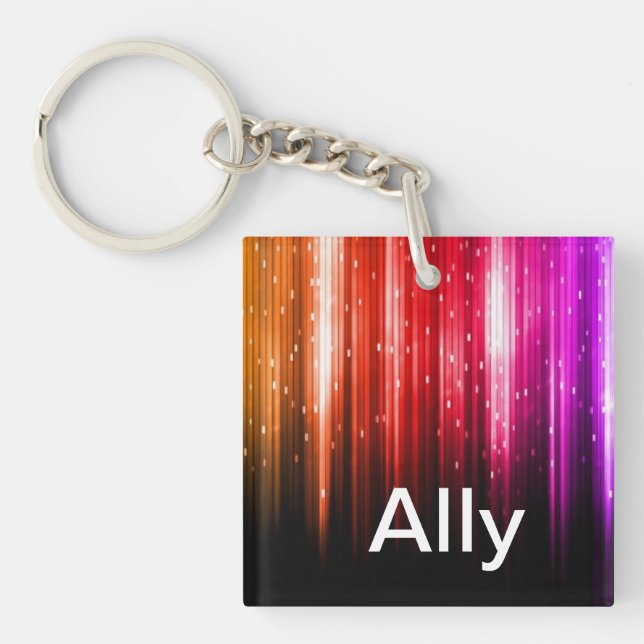 Ally name Key Chain! Key Ring (Front)
