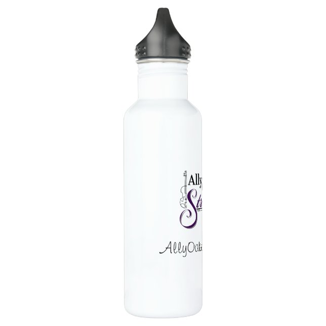 Ally Oakes Strings Logo Water Bottle (Left)