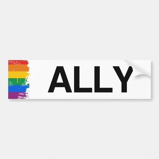 ALLY - .png Bumper Sticker (Front)