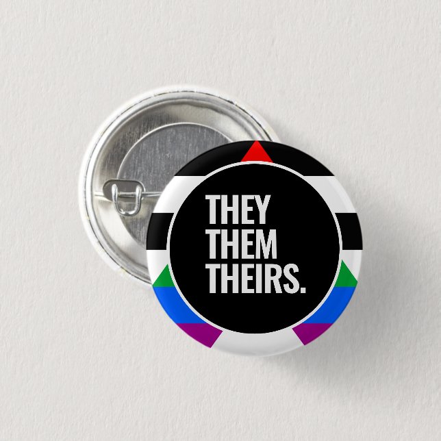 Ally Pride 3 Cm Round Badge (Front & Back)